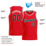 Custom Stitched Basketball Jersey for Men, Women And Kids Red-Black-White