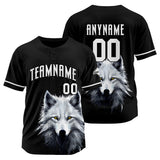 Custom Wolf-Black Baseball Uniforms High-Quality for Adult Kids Optimized for Performance