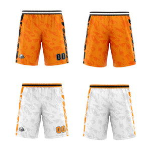 Custom Orange Reversible Basketball Suit for Adults and Kids Personalized Jersey