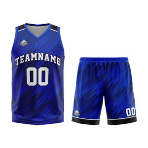 Custom Royal Basketball Jersey Uniform Suit Printed Your Logo Name Number