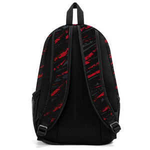 Customize Red Black Sports Backpacks Featuring Personalized Names, Numbers and Logos