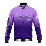 Custom Gradient Varsity Jacket Letterman jacket for Men, Women and Youth Purple