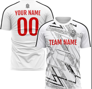 Roaring rangers soccer wehite and gray jersey