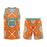 Custom Basketball Jersey Uniform Suit Printed Your Logo Name Number Retro&Orange