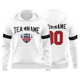 Custom Sweatshirt Hoodie For Men Women Girl Boy Print Your Logo Name Number White&Black&Scarlet