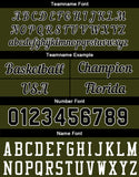 Custom Basketball Jersey Army Green-Black