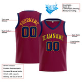 Custom Stitched Basketball Jersey for Men, Women And Kids Crimson-Yellow-Navy