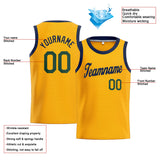 Custom Stitched Basketball Jersey for Men, Women And Kids Yellow-Navy-Green