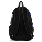 Customize White Blue Sports Backpacks Featuring Personalized Names, Numbers and Logos