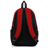 Customize Red Black Sports Backpacks Featuring Personalized Names, Numbers and Logos