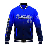 Custom Gradient Varsity Jacket Letterman jacket for Men, Women and Youth Royal Navy