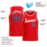 Custom Stitched Basketball Jersey for Men, Women And Kids Red-White-Navy