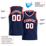 Custom Stitched Basketball Jersey for Men, Women And Kids Navy-White-Red