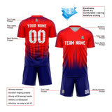 Custom Soccer Uniform Jersey Kids Adults Personalized Set Jersey Shirt Red