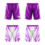 Custom Triangle Purple Reversible Basketball Suit for Adults and Kids Personalized Jersey