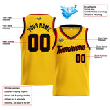 Custom Stitched Basketball Jersey for Men, Women  And Kids Yellow-Black-Red