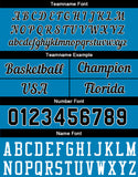 Custom Basketball Jersey Blue-Black