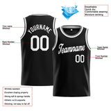 Custom Stitched Basketball Jersey for Men, Women And Kids Black-White