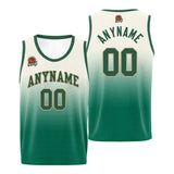 Custom Basketball Jersey Personalized Stitched Team Name Number Logo Black&Green