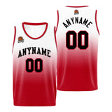 Custom Basketball Jersey Personalized Stitched Team Name Number Logo Black&Red