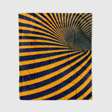 Custom Ultra-Soft Micro Fleece Blanket Navy-Yellow