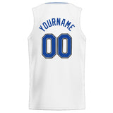 Custom Stitched Basketball Jersey for Men, Women And Kids White-Royal-Gray-Black