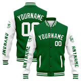 Custom Varsity Jacket Letterman jacket for Men, Women and Youth Green White