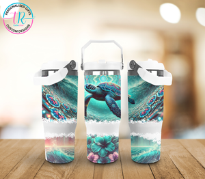 30oz Tumbler - Ocean Turtles