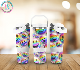 30oz Tumbler - Rainbow Smiles