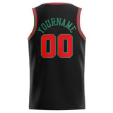 Custom Stitched Basketball Jersey for Men, Women And Kids Black-Green-Red