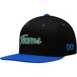 Custom Hat Black-Royal-Yellow