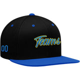 Custom Hat Black-Royal-Yellow