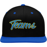 Custom Hat Black-Royal-Yellow