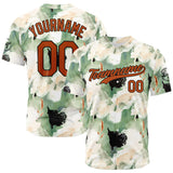 Custom Full Print Design Baseball Jersey Greyish green