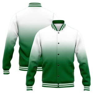 Custom Varsity Jacket Letterman jacket for Men, Women and Youth Green White