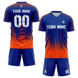 custom soccer set jersey kids adults personalized soccer blue