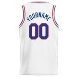 Custom Stitched Basketball Jersey for Men, Women And Kids White-Royal-Red