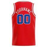 Custom Stitched Basketball Jersey for Men, Women And Kids Red-White-Royal