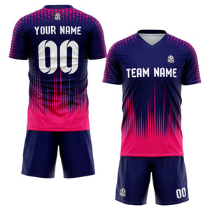 custom soccer set jersey kids adults personalized soccer purple