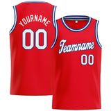 Custom Stitched Basketball Jersey for Men, Women And Kids Red-White-Royal