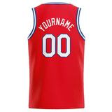 Custom Stitched Basketball Jersey for Men, Women And Kids Red-White-Royal