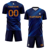 custom soccer set jersey kids adults personalized soccer navy