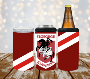 4 in 1 Stubby/Can Cooler Tumbler - St George Illawarra