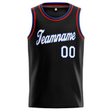 Custom Stitched Basketball Jersey for Men, Women And Kids Black-White-Royal-Red