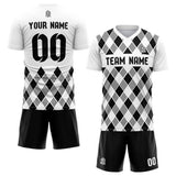 custom soccer set jersey kids adults personalized soccer white