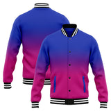 Custom Gradient Varsity Jacket Letterman jacket for Men, Women and Youth Royal Rose