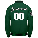 Custom Varsity Jacket Letterman jacket for Men, Women and Youth Grün Schwarz Weiß