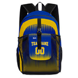 Customize Royal Yellow Sports Backpacks Featuring Personalized Names, Numbers and Logos