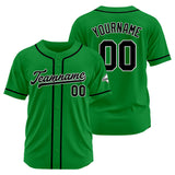 Custom Baseball Jersey Stitched Design Personalized Hip Hop Baseball Shirts Kelly Green-Black