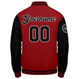 Custom Varsity Jacket Letterman jacket for Men, Women and Youth Red Black